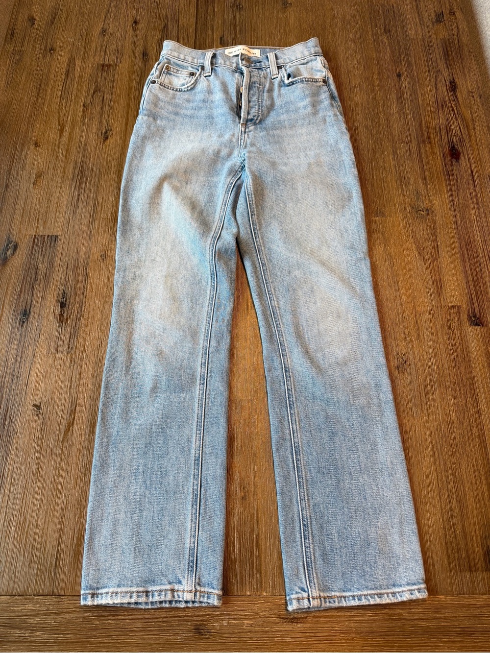 ARITZIA Denim Forum Arlo High Rise Straight Leg Jeans with Button Fly size 23